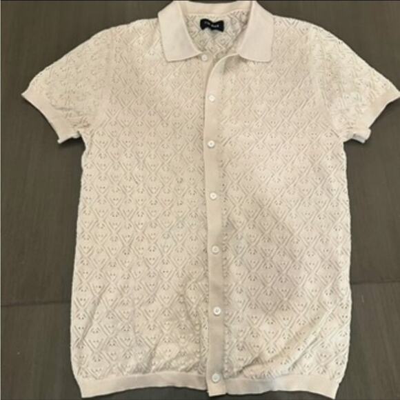 The Bar Button Down Knit Polo Shirt - Picture 5 of 5